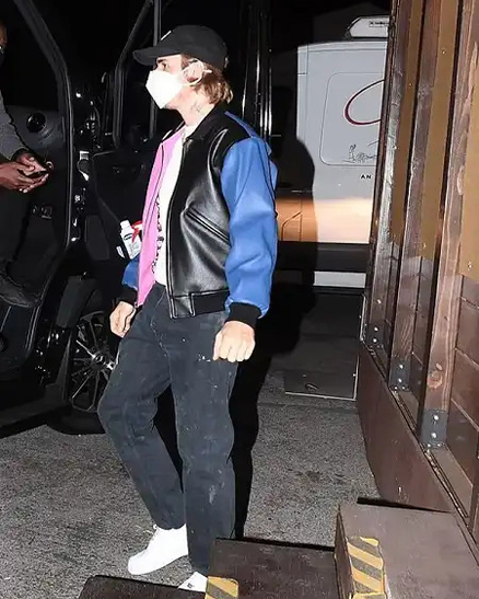 Justin Bieber Bomber Tricolor Jacket