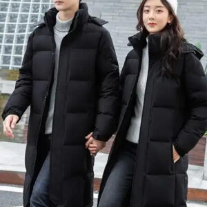 Couple Black Parka Coat
