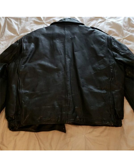 Chicago Police Black Leather Jacket