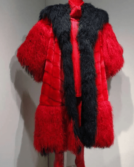 101 Dalmatians Cruella Deville Long Fur Coat | Superb jackets