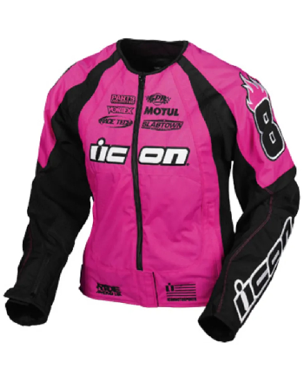 Men Stunning Pink Icon Motorcycle Jackets