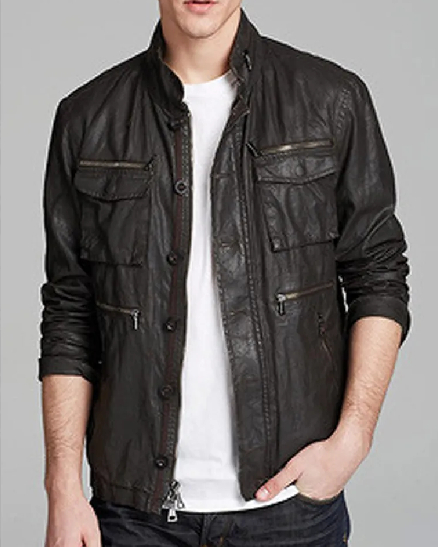 13 Reasons Why Justin Foley Black Leather Jacket