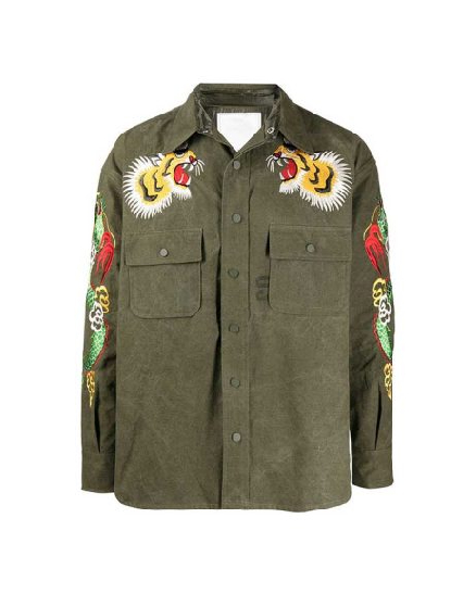 Fast X 2023 Tej Parker Green Embroidered Jacket