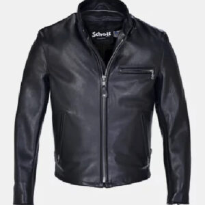Schott Cafe Racer Black Leather Jacket