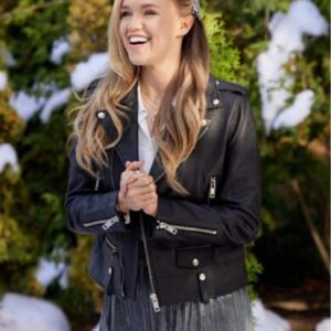 #Xmas 2022 Lillian Doucet-Roche Black Leather Jacket