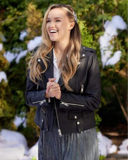 #Xmas 2022 Lillian Doucet-Roche Black Leather Jacket