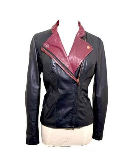 Grey’s Anatomy S12 Sara Ramirez Black Leather Jacket