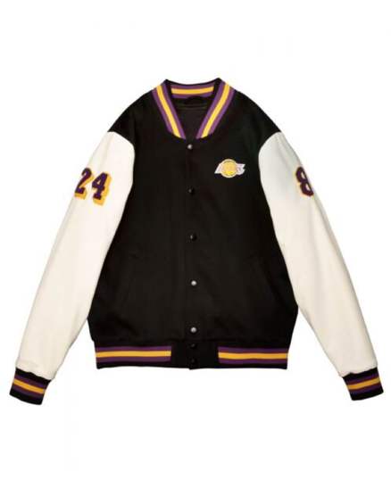 LA Lakers Black Mamba Hall of Fame Kobe Bryant Varsity Jacket