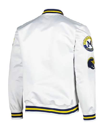Michigan Wolverines City Collection Varsity Satin Jacket