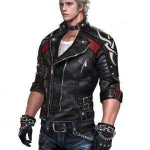Video Game Devil May Cry Anime Leather Biker Black Jacket