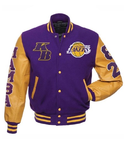 Kobe Bryant Mamba Los Angeles Lakers Letterman Jacket