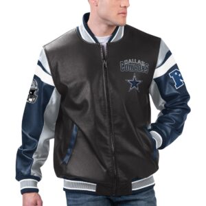 NFL Men's Leather Varsity Jacket