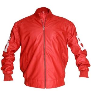 8 Ball Pool Red Michael Hoban Leather Bomber Jackets
