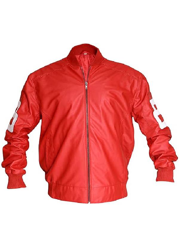 8 Ball Pool Red Michael Hoban Leather Bomber Jackets